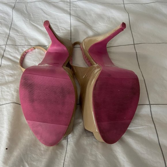 RARE Pink Outsoled 5" Heels in GUC Size 9. Incredible Shoes! - Picture 5 of 15